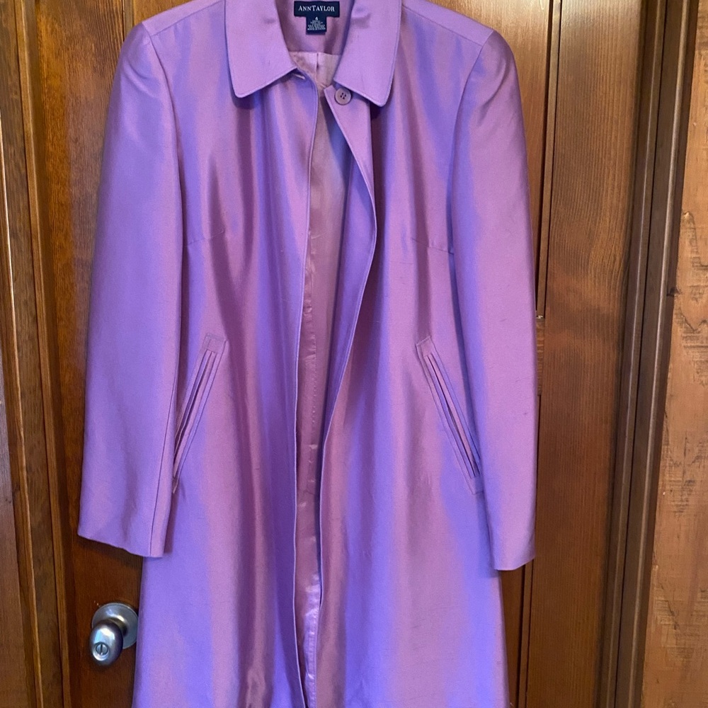 Ann Taylor Silk coat EUC